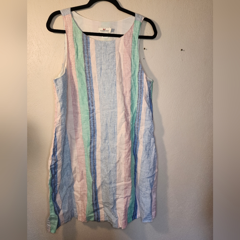 Vineyard vines linen dress size 14